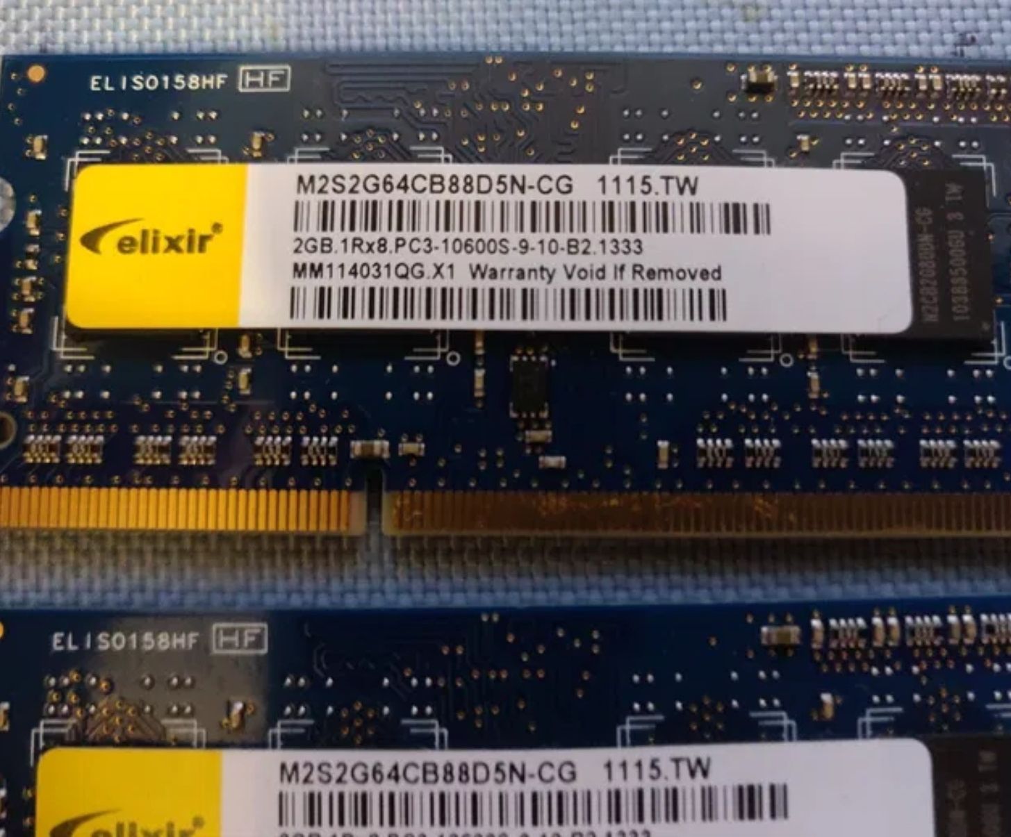 Kit Memorie RAM laptop 4 GB DDR3 1333 MHz 2X 2GB 10600