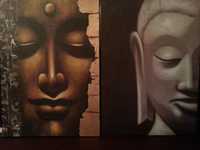 2 tablouri mari cu Buddha