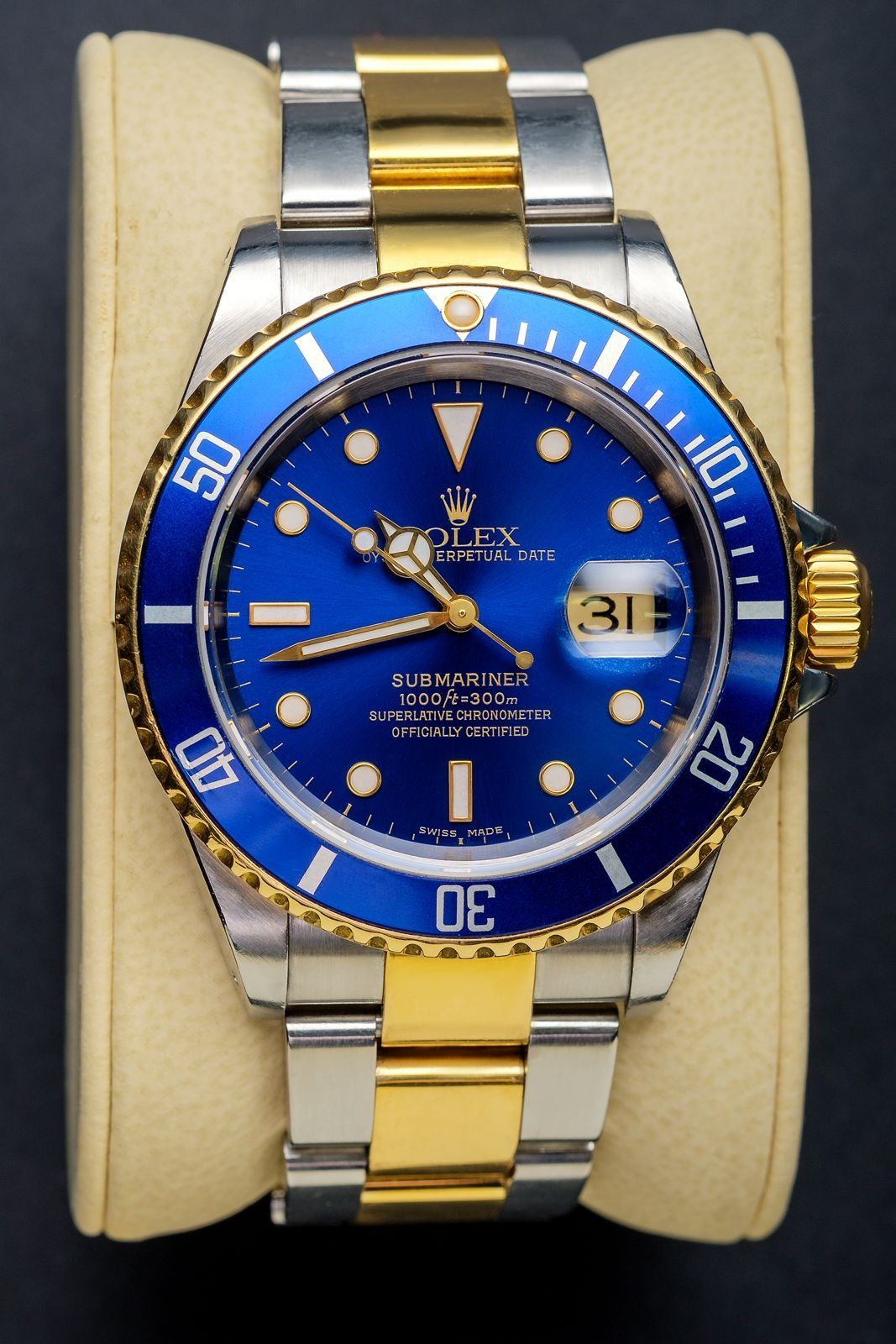 Submariner 16613 bluesy bicolor SS/18K yellow gold