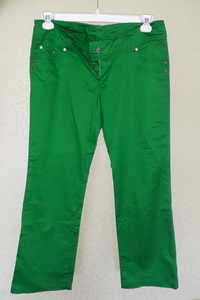 Дамски дънки (зелено, бяло)