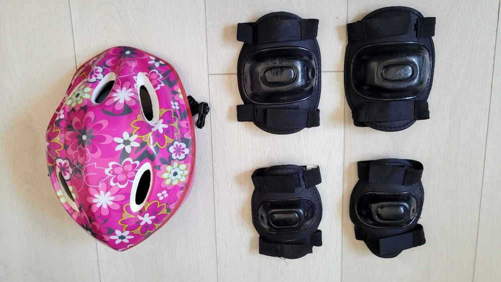 2 seturi protectie copii + casti