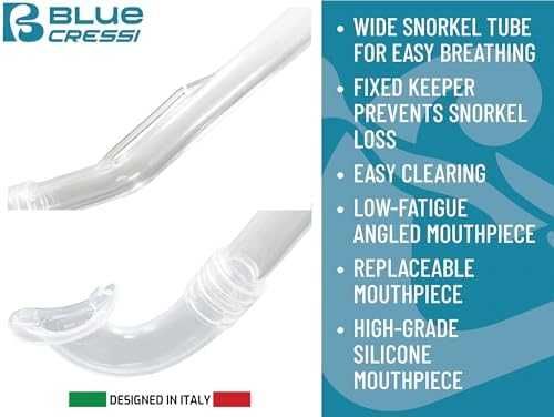 Нови Маска и шнорхел Cressi за деца плуване Aqua Green/Blue 2–5 години