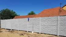 Gard din beton prefabricat. Transport, Montaj, pentru gradina