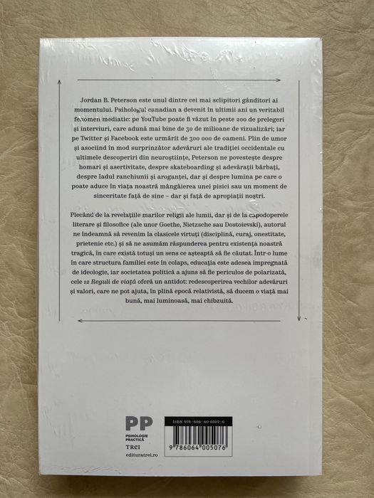 12 reguli de viață - autor: Jordan B. Peterson