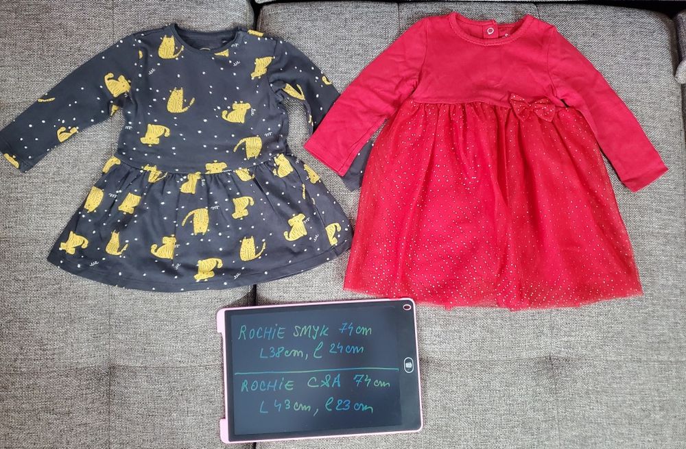 Lot haine fetite 74 cm