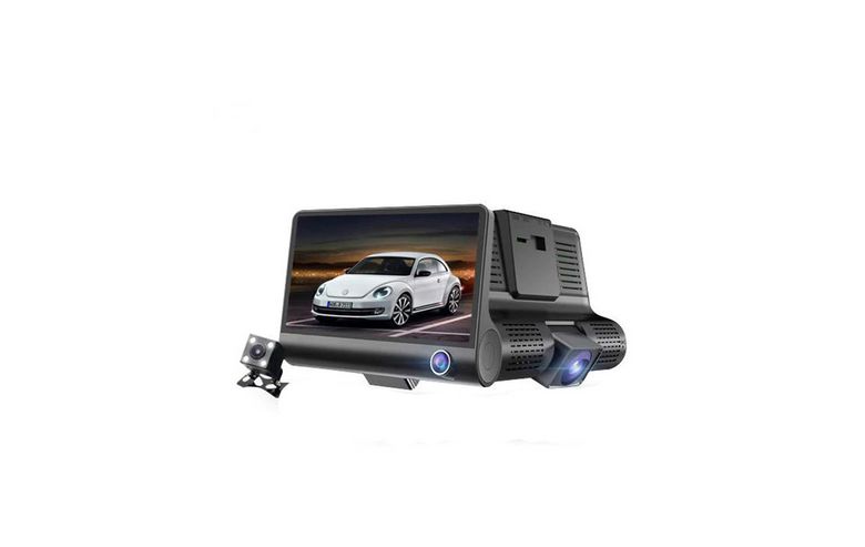 Camera auto video tripla display 4" inch Full HD