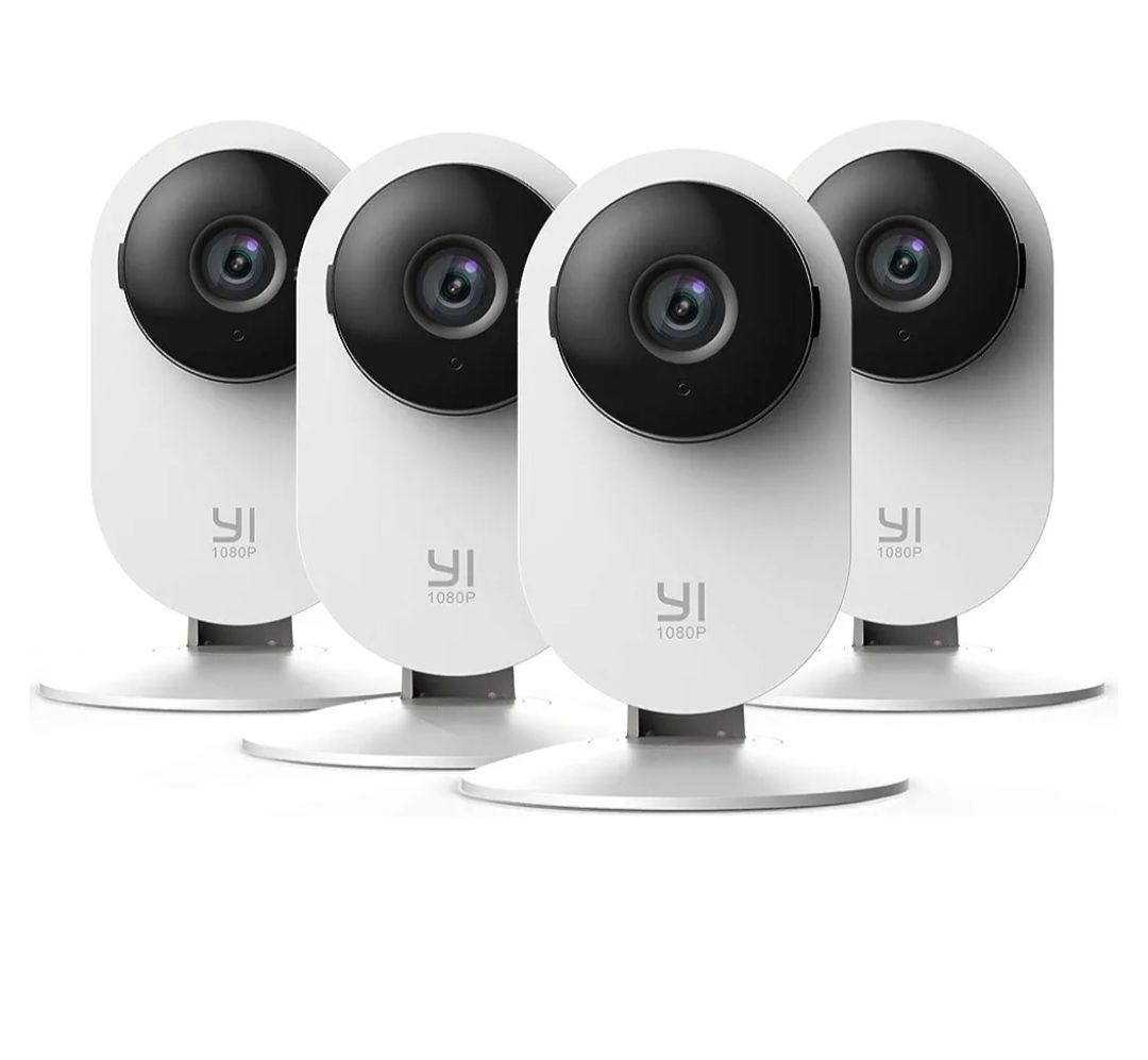 Camera de Supraveghere Inteligenta Smart Home, Wi-Fi, 1080 p Alb, Infr