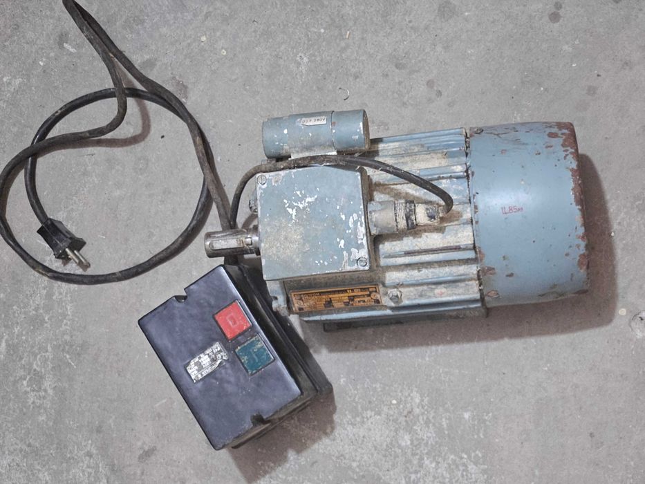 Монофазен ел. мотор 1.1 kw 2890 оборота 220v и ПВ