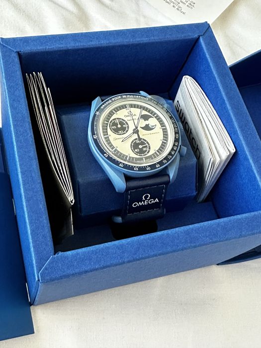 Ceas Omega x Swatch Mission to the super blue moonphase