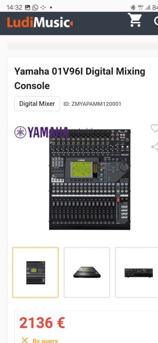 Vand mixer digital yamaha 01V96i nou
