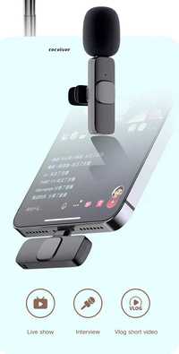 Kit microfoane lavaliera wireless iPhone - 2 microfoane, NR, Nou