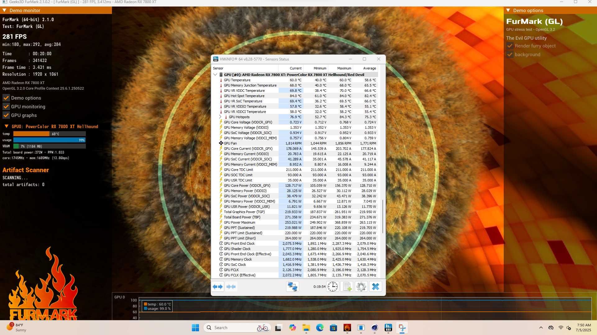 PC Gaming Ryzen 7 7800X3D RX 7800 XT 32GB RAM 1TB SSD