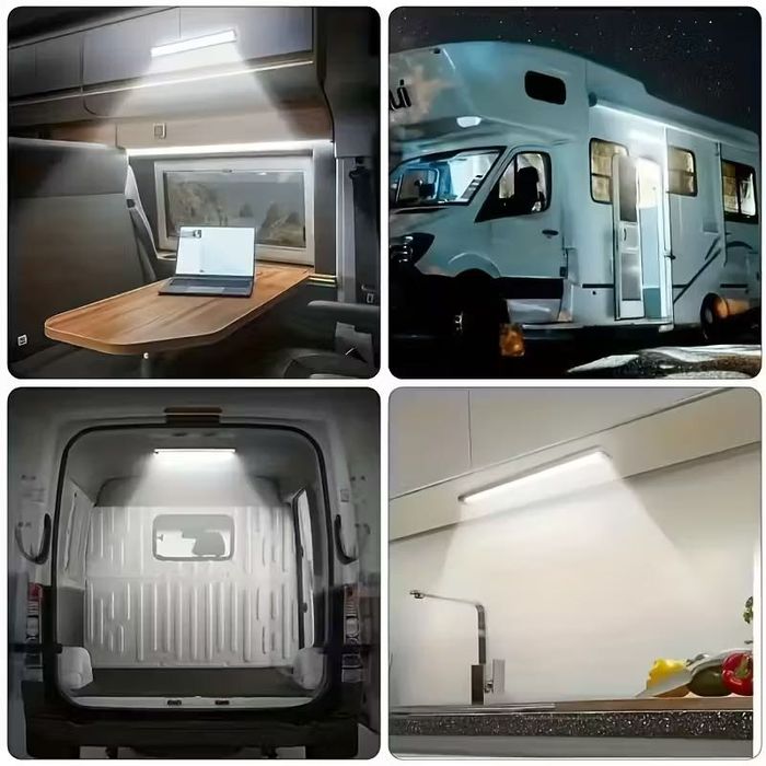 LED лампи със сензор за движение – комплект 6 бр. | 4 размера |