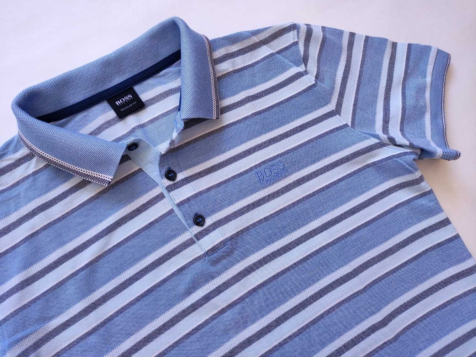 Hugo Boss Cotton Polo Shirt 2 бр. - L и М - оригинални мъжки тениски