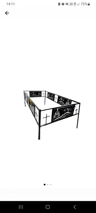 Masa și felinar din granit negru cimitir mormant