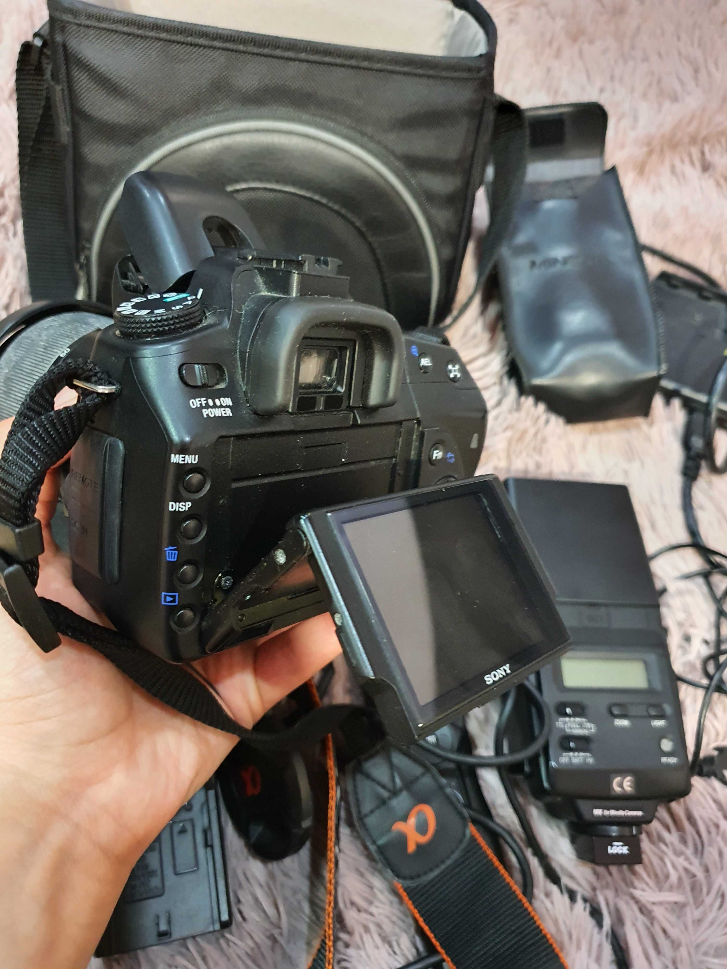 DSLR Фотоапарат Sony А350 + светкавица + дистанционно