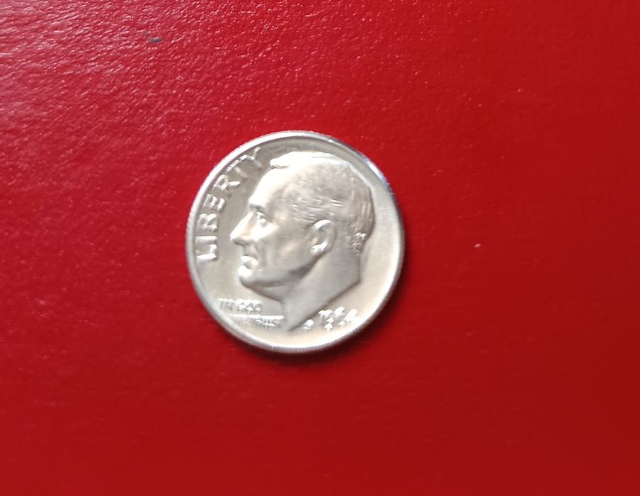 Quarter dollar &One dime USA-1964!