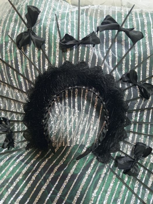 Ободок, розы, хеллоуин, тематические вечеринки, в наличии и на заказ