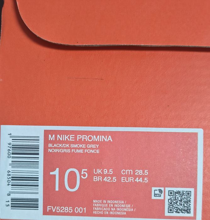 Nike Promina, Nou, Negru, 44,5 (28,5)