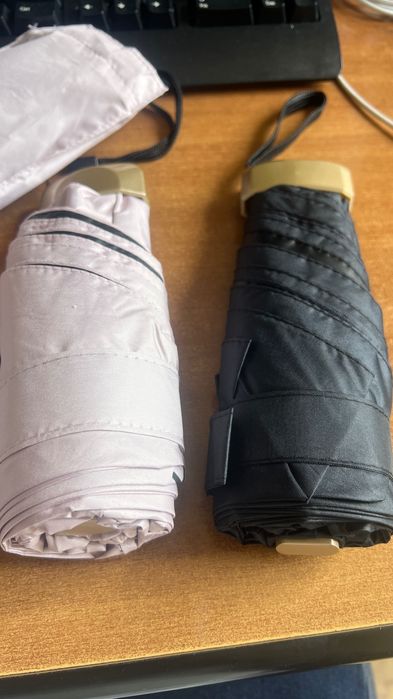 Мини чадър за дъжд и слънце, удобен за чантата, лек