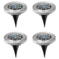 Set 4 Lampi solare Led pentru Gradini exterioare