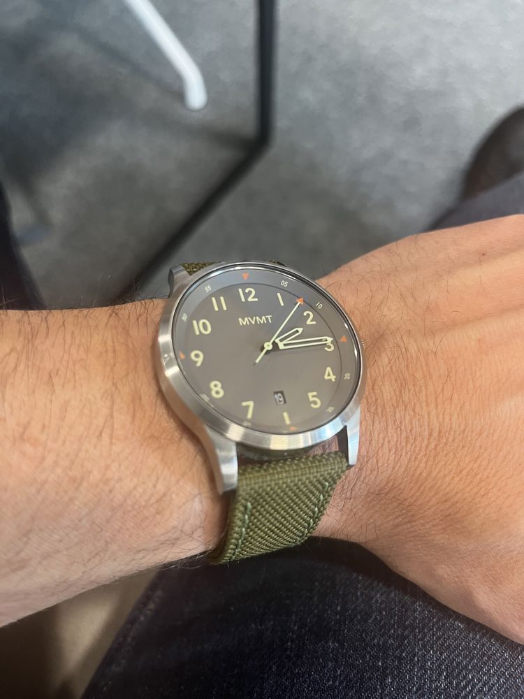 Часовник  MVMT Field, AT Green, 41 mm