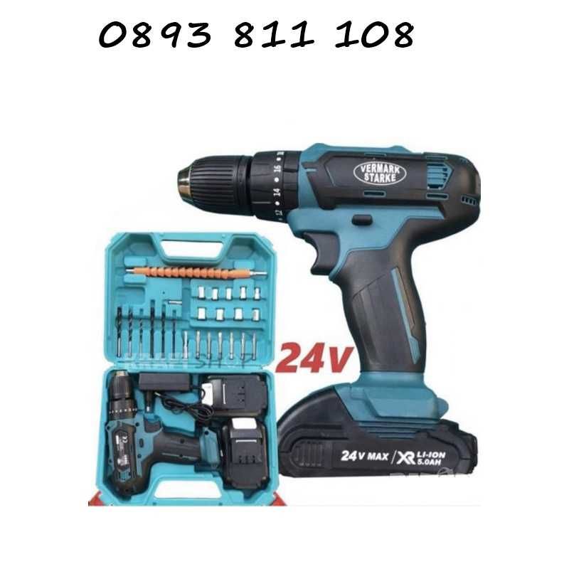 Акумулаторен винтоверт Vermark Starke 24V, 5 AH/LI-ION