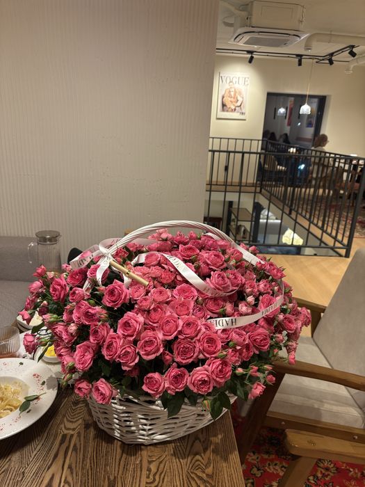 корзина цветов большой