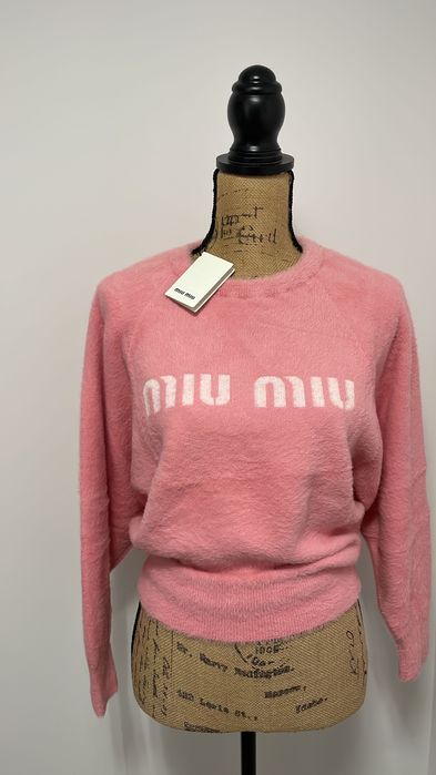 Pulover roz Miu Miu