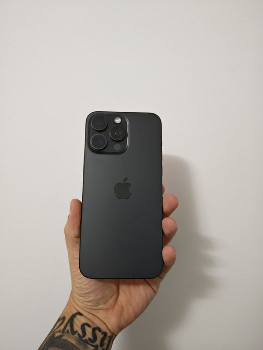 iPhone 15 Pro Max 96%Bat Black impecabil 256GB totul original