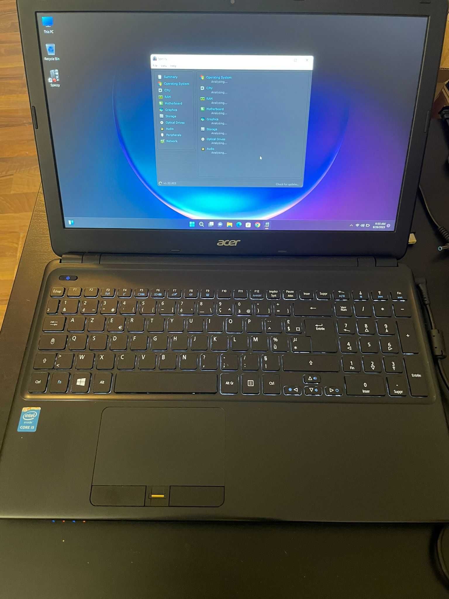 Laptop Acer Aspire I5 gen 4