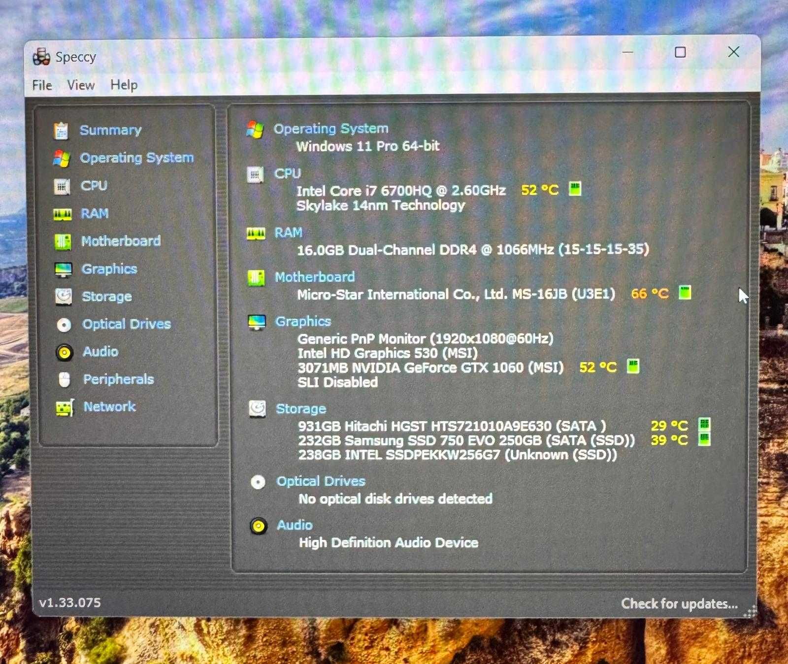 Laptop gaming MSI GE62VR 6RF Apache Pro