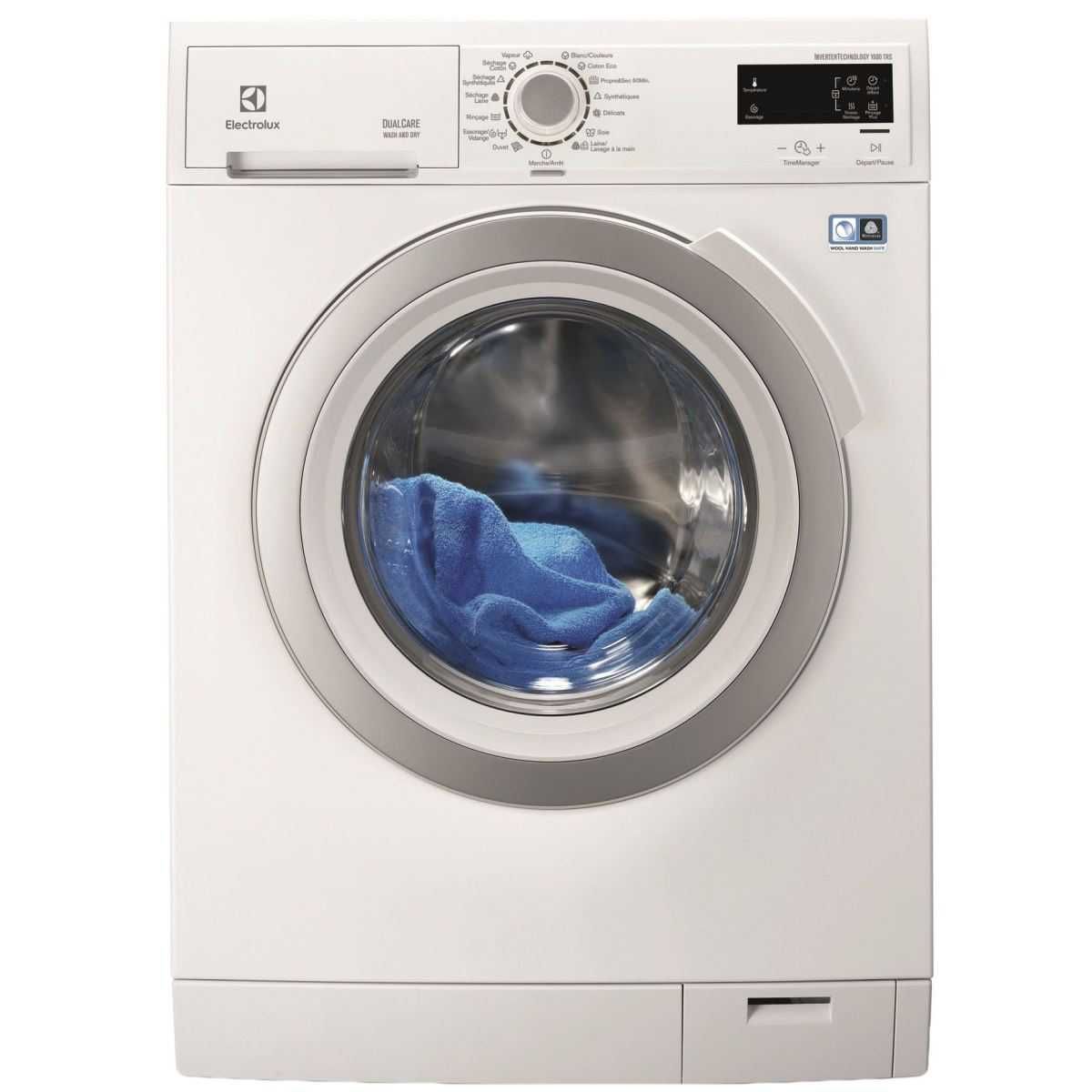 Masina de spalat rufe cu uscator Electrolux EWW1696SWD, 9 kg/6 kg1600