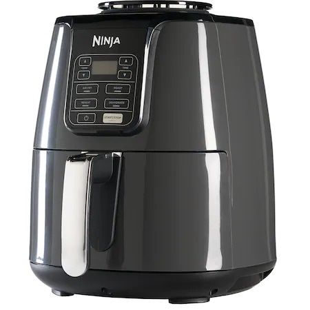 Friteuza Ninja Air AF100UK 1550W 4 funcții de gatit, 3.8 l, gri/negru