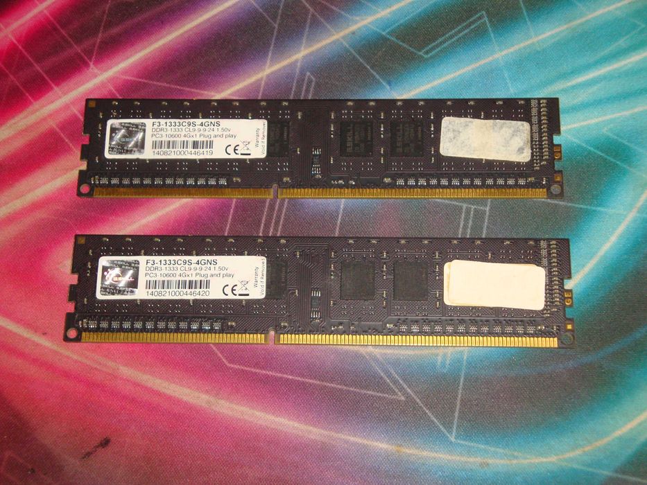 Memorie ram DDR3 G.skill Value 8GB dual ch kit 1333 Mhz Cl9