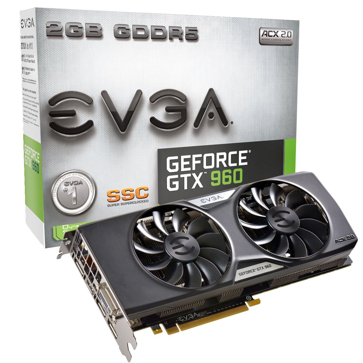 Видео Карта EVGA GTX 960 2G SSC