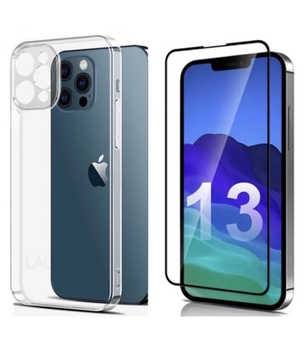 Husa Silc si Folie Sticla Curb Defender Iphone 13/14/15/16E/17 PRO MAX