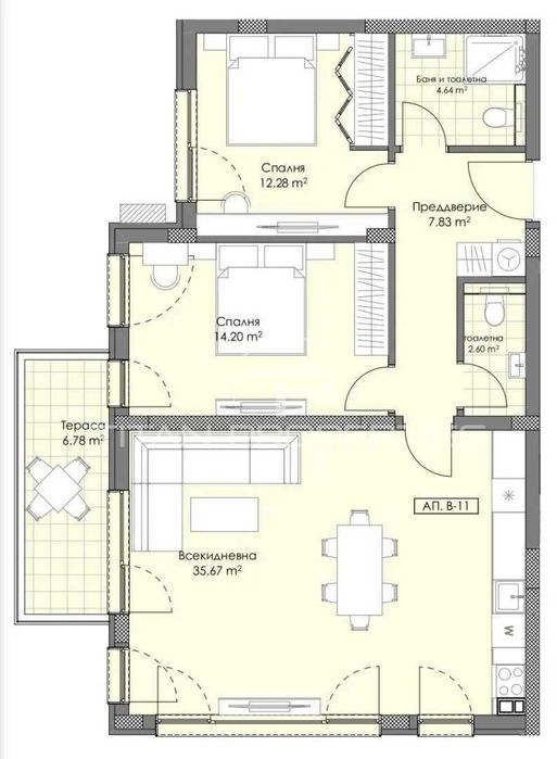 Продава се Тристаен апартамент в Пловдив, Остромила - 115 кв.м за 1259 €/кв.м - Снимка #10