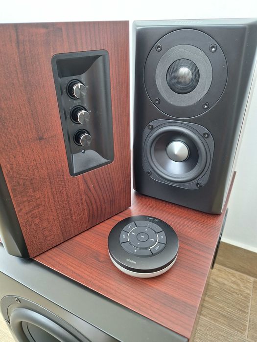 Boxe Edifier 2.1 150W S350DB, bluetooth, telecomanda, brown