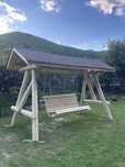 Leagan rustic din lemn