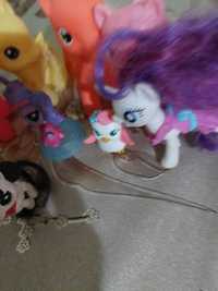 Set fetițe Little Pony plus jucarie pinguin fosforecent