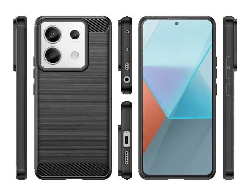 Xiaomi Redmi Note 13 / Note 13 Pro - Удароустойчив Кейс Гръб CARBON