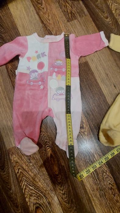 Бебешки  топли плюшени гащиризончета 0-3 m