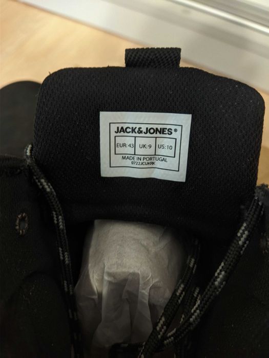 Bocanci piele cu sireturi Jack & Jones