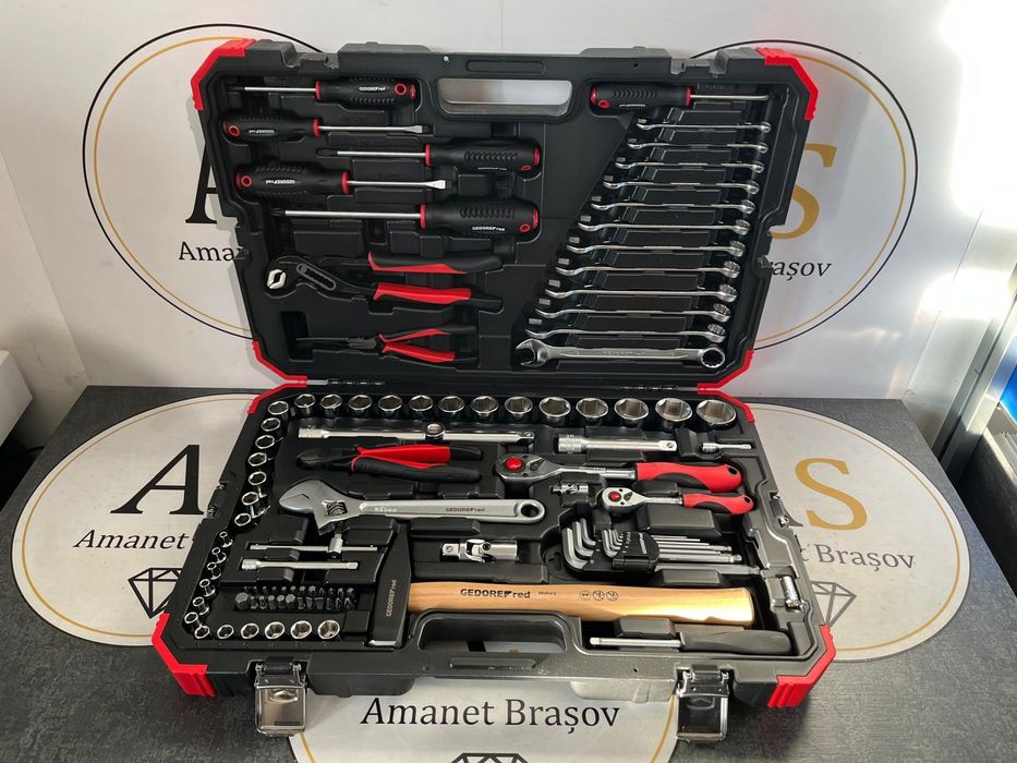 Trusa scule chei tubulare clichet Gedore 100 buc R4600 3100