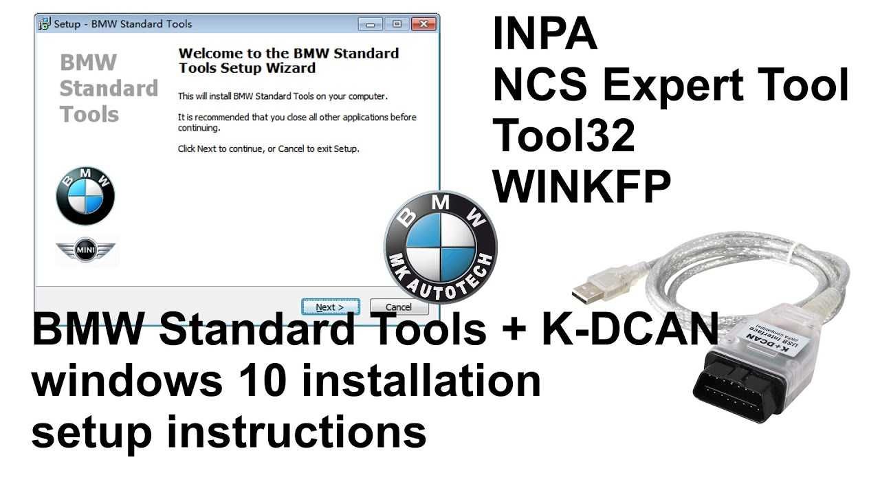 Tester BMW Interfata K+DCAN Diagnoza Seria E/F/G`93-2018 ISTA INPA NCS