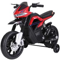 Motocicleta electrica cu suspensie dubla , faruri led , usb , rosu