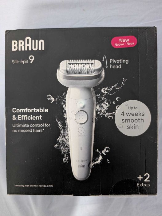 Epilator Braun Silk-épil 9 9-000 Wet & Dry, MicroGrip, Smart Light