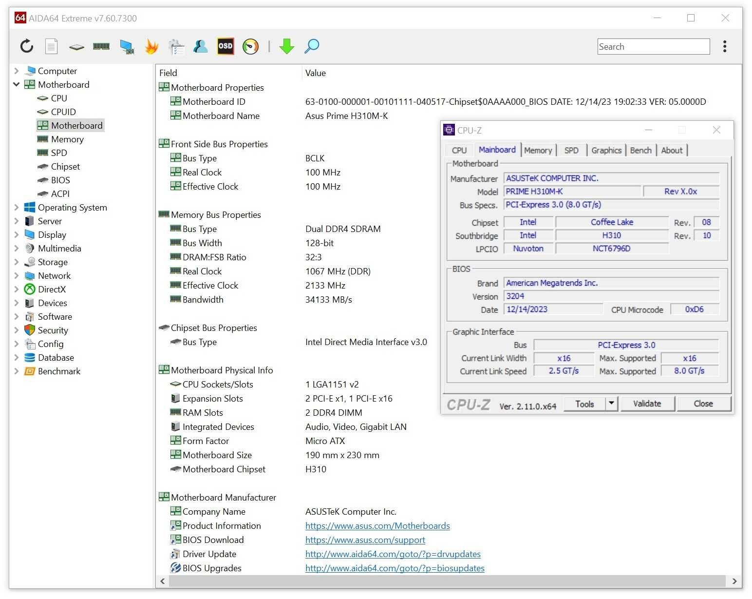 Дъно Дънна платка Asus Prime H310M-K 1151 DDR4