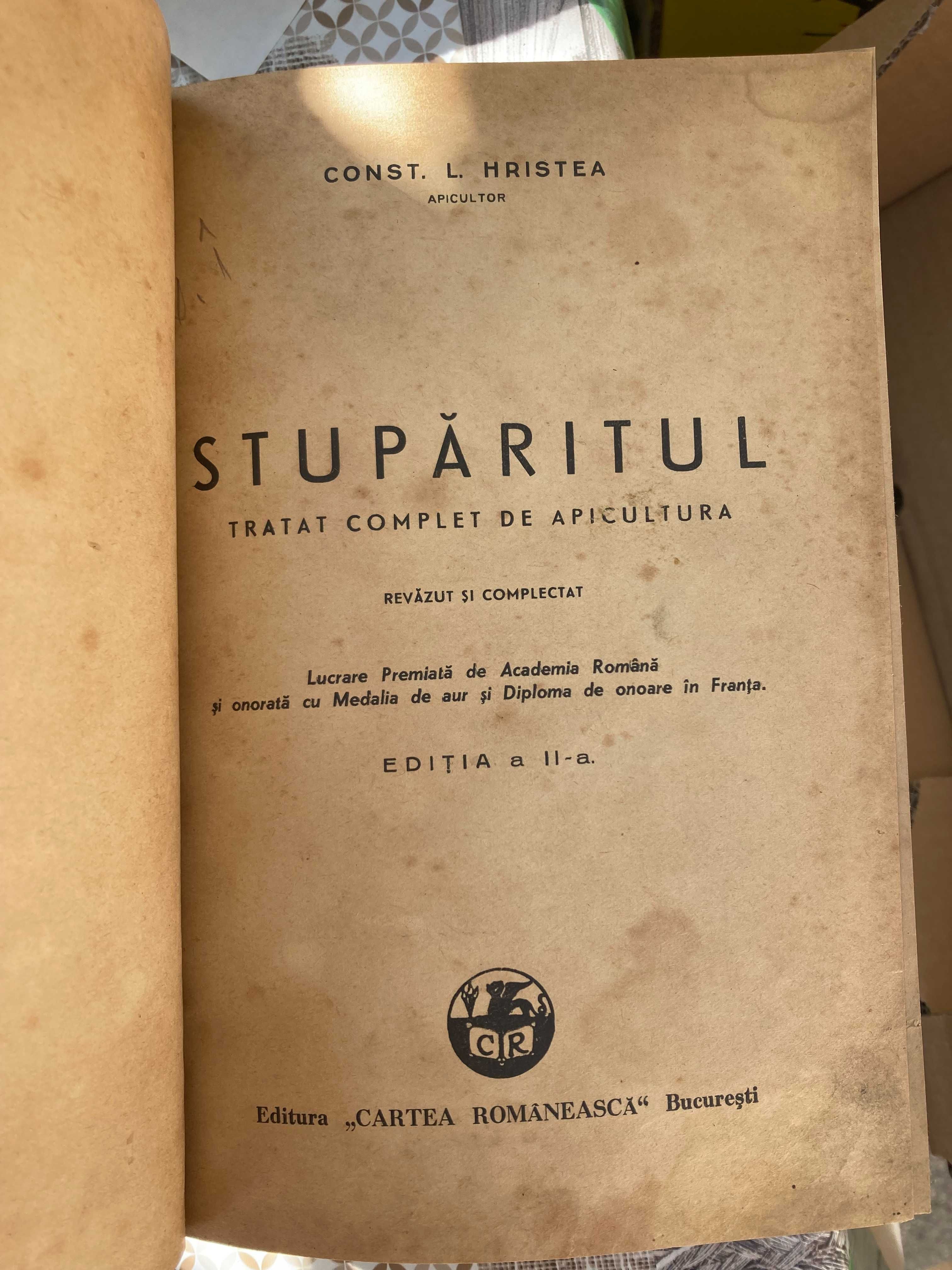 Stuparitul - Tratat complet de apicultura, Const. Hristea, Editia II